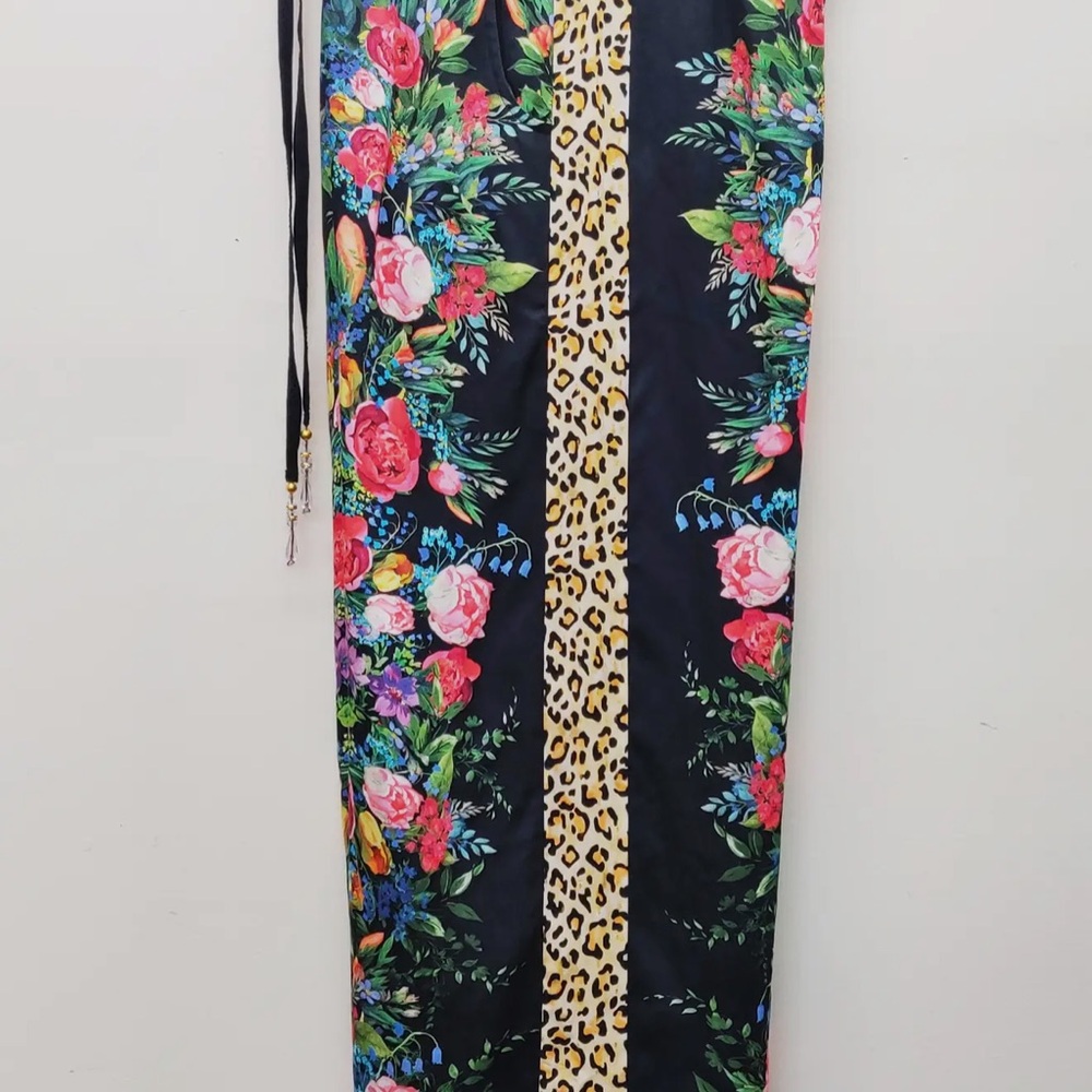 Aratta Zinnia Set- floral leopard blouse pants. Sz L ,new blouse size Medium - Picture 7 of 8